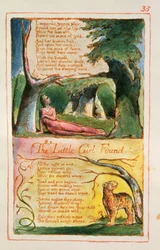 La petite fille trouvée : planche 35 de Songs of Innocence and of Experience (copie AA)
